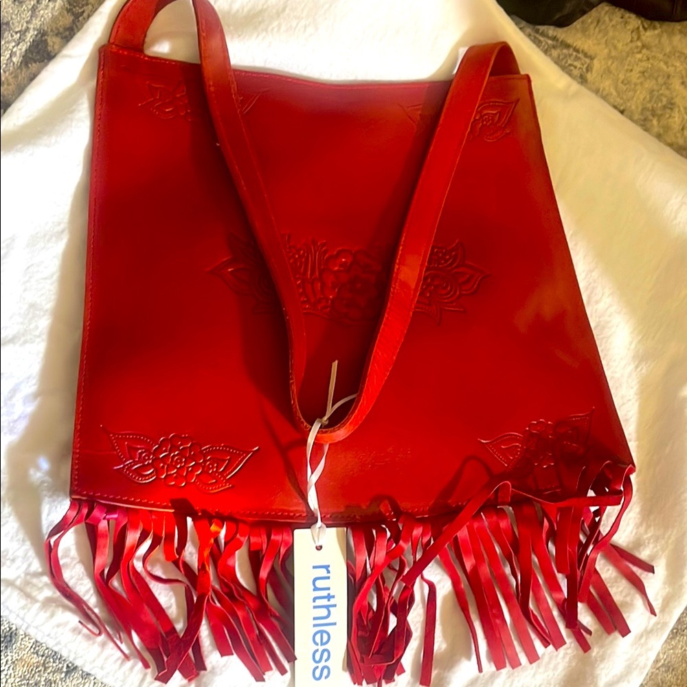 Ruthless Red Fringe Women's Bag